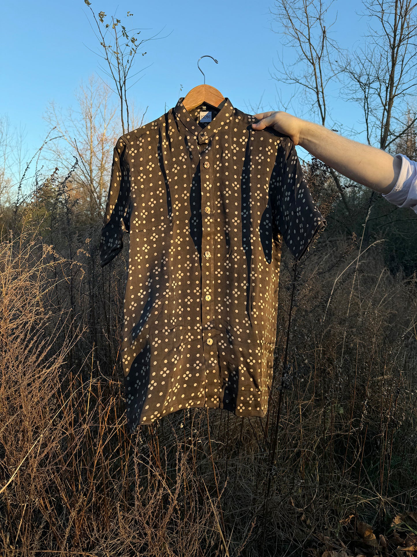 Galaxy Silk Button Up