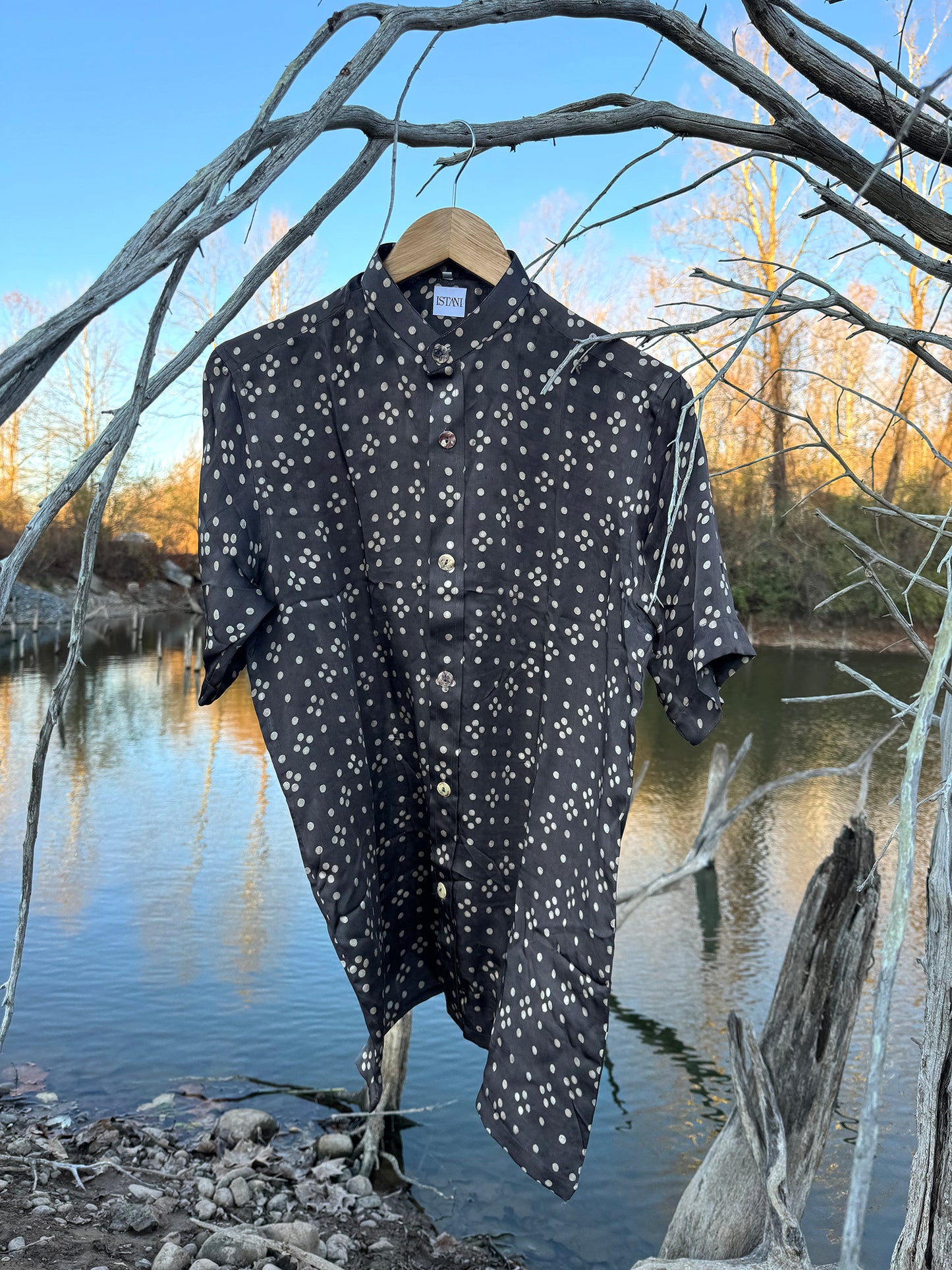 Galaxy Silk Button Up