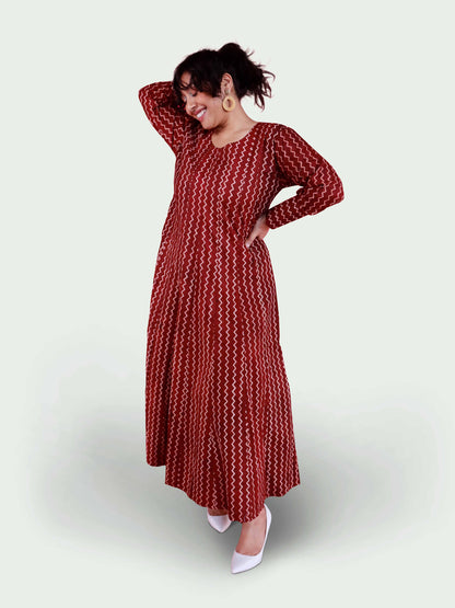 Red Earth Maxi Dress